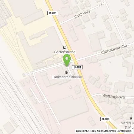Standortübersicht der Tankstelle bft Tankstelle in 48431 Rheine