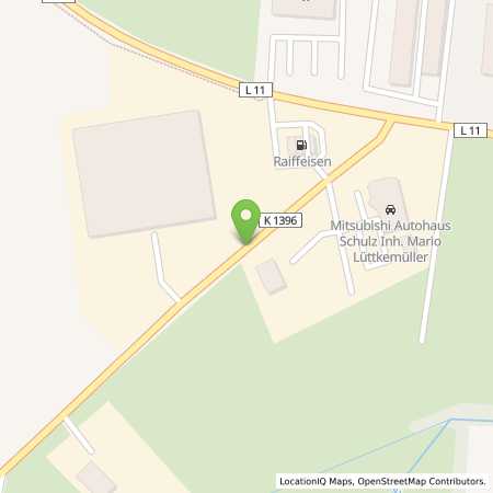 Standortübersicht der Benzin-Super-Diesel Tankstelle: Raiffeisen Waren GmbH in 38489, Beetzendorf 