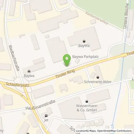 Standortübersicht der Tankstelle tankpoint Tiroler Ring in 87700 Memmingen