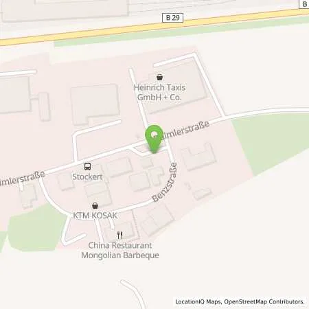 Standortübersicht der Tankstelle Essingen, Daimlerstraße in 73457 Essingen