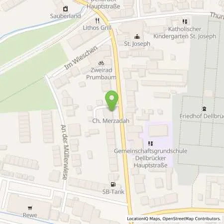 Standortübersicht der Tankstelle Sb Koeln Dellbrücker Hauptstraße 9 in 51069 Koeln