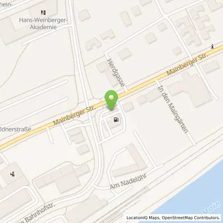 Standortübersicht der Tankstelle TotalEnergies Schweinfurt in 97422 Schweinfurt