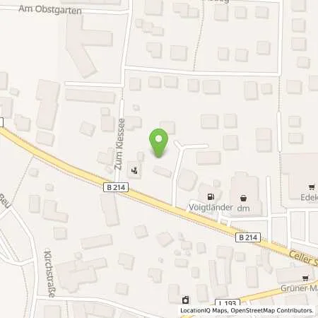 Standortübersicht der Tankstelle Tankstelle Voigtländer in 29690 Schwarmstedt