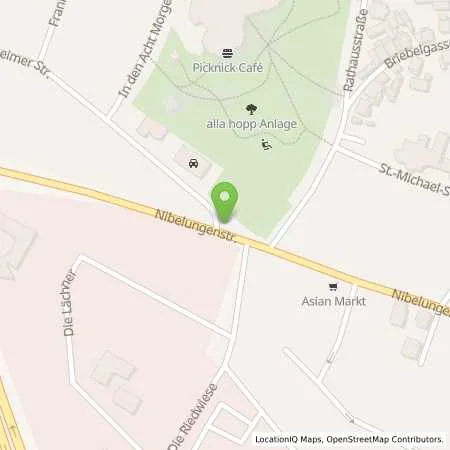 Standortübersicht der Tankstelle Bürstadt in 68642 Bürstadt