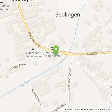 Standortübersicht der Tankstelle Raiffeisen Warenhandel GmbH in 37136 Seulingen