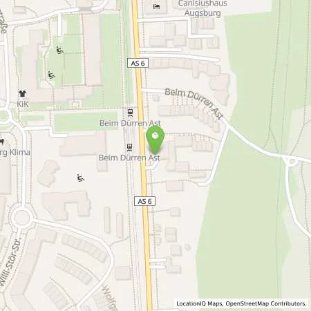 Standortübersicht der Tankstelle Aral Tankstelle in 86161 Augsburg