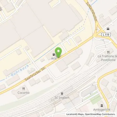 Standortübersicht der Tankstelle Aral Tankstelle in 66386 St. Ingbert