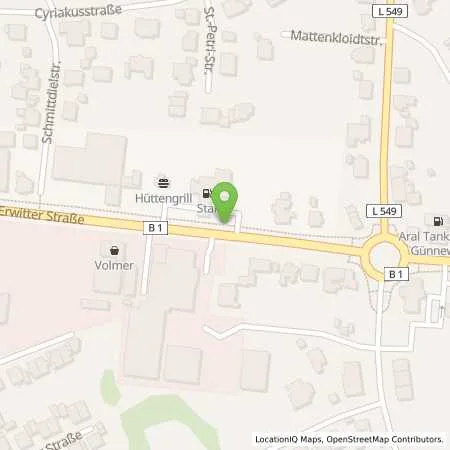 Standortübersicht der Tankstelle star Tankstelle in 59590 Geseke