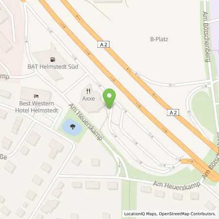 Standortübersicht der Tankstelle BAT HELMSTEDT SÜD - A2 in 38350 Helmstedt