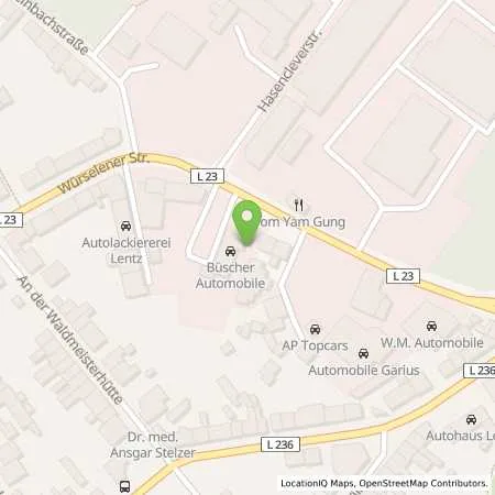 Standortübersicht der Tankstelle Sb Stolberg Würselener Straße 3-19 in 52222 Stolberg