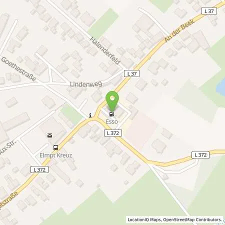 Standortübersicht der Tankstelle Esso Tankstelle in 41372 NIEDERKRUECHTEN