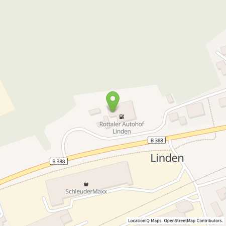 Standortübersicht der Benzin-Super-Diesel Tankstelle: Rottaler Autohöfe Kurt Lehner in 84332, Herbertsfelden