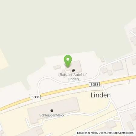 Standortübersicht der Tankstelle Rottaler Autohöfe Kurt Lehner in 84332 Herbertsfelden