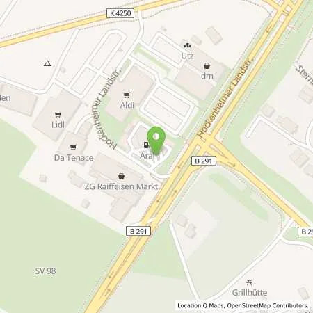 Standortübersicht der Tankstelle Aral Tankstelle in 68723 Schwetzingen