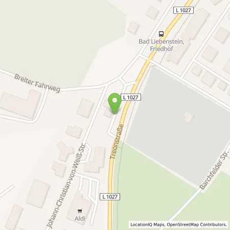 Standortübersicht der Tankstelle AVIA Tankstelle in 36448 Bad Liebenstein (Schweina)