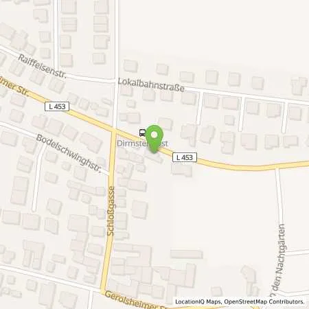 Standortübersicht der Tankstelle Esso Tankstelle in 67246 DIRMSTEIN