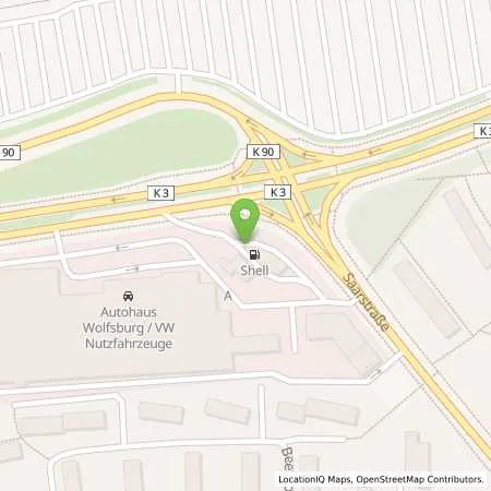 Standortübersicht der Tankstelle Shell Wolfsburg Heinrich-Nordhoff Str. 119-121 in 38440 Wolfsburg
