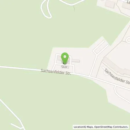 Standortübersicht der Tankstelle star Tankstelle in 08340 Schwarzenberg