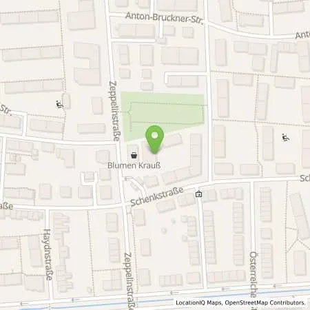 Standortübersicht der Tankstelle ERLANGEN - SCHENKSTRASSE 39 in 91052 Erlangen