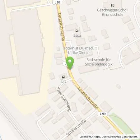 Standortübersicht der Tankstelle GENGENBACH - LEUTKIRCHSTR. 57 in 77723 Gengenbach