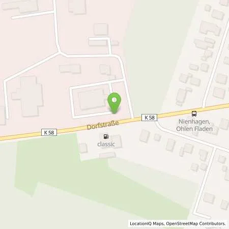 Standortübersicht der Tankstelle Classic Tankstelle in 29336 Nienhagen