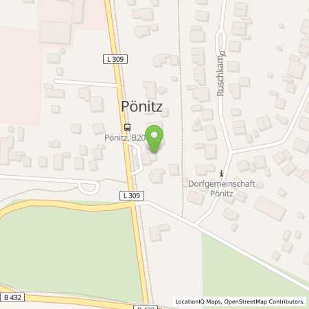 Standortübersicht der Benzin-Super-Diesel Tankstelle: Ulf Koberstein in 23684, Pönitz  