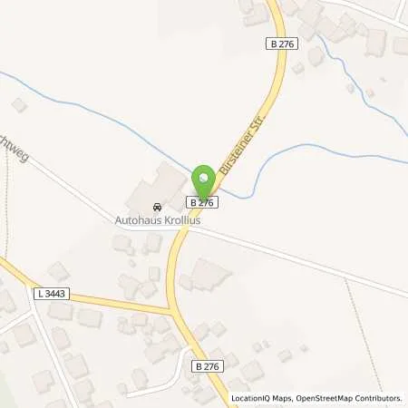 Standortübersicht der Tankstelle Esso Tankstelle in 63636 BRACHTTAL