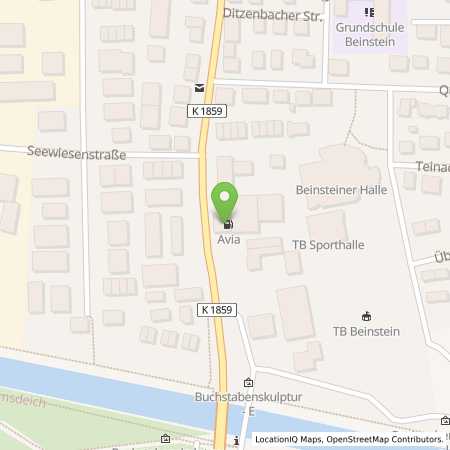 Standortübersicht der Benzin-Super-Diesel Tankstelle: AVIA Tankstelle in 71334, Waiblingen-Beinstein