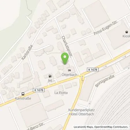 Standortübersicht der Tankstelle JET BIETIGHEIM-BISSINGEN BAHNHOFSTR. 149 in 74321 BIETIGHEIM-BISSINGEN