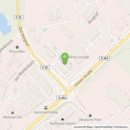 Standortübersicht der Tankstelle August Jaeger Nachf. GmbH & Co. KG - Overath in 51491 Overath