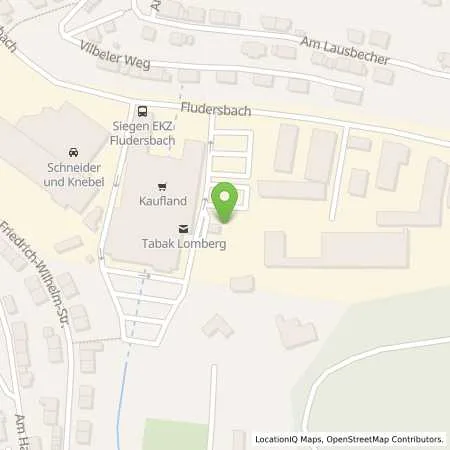 Standortübersicht der Tankstelle SB-Markttankstelle Siegen Fludersbach in 57074 Siegen