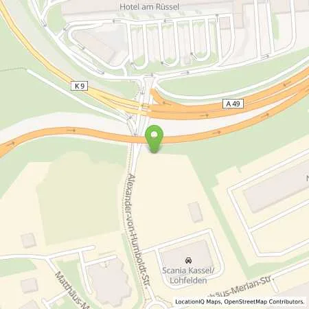 Standortübersicht der Tankstelle Shell Lohfelden Alexander-Von-Humboldt-str. 1 in 34253 Lohfelden