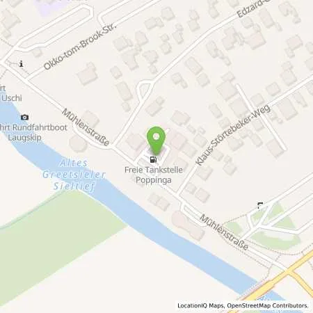 Standortübersicht der Tankstelle Gerhard Poppinga in 26736 Greetsiel