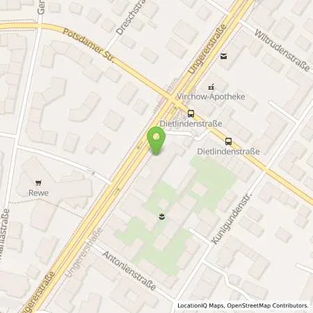 Standortübersicht der Tankstelle München Ungererstrasse 46-50 in 80802 München