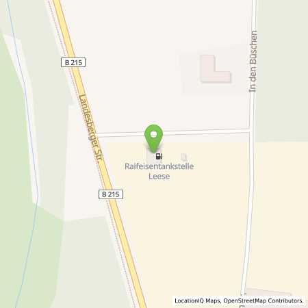 Standortübersicht der Benzin-Super-Diesel Tankstelle: Raiffeisen Agil Leese eG in 31633, Leese