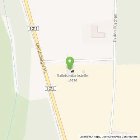 Standortübersicht der Tankstelle Raiffeisen Agil Leese eG in 31633 Leese