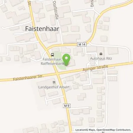 Standortübersicht der Tankstelle FT Ritz GmbH in 85649 Faistenhaar