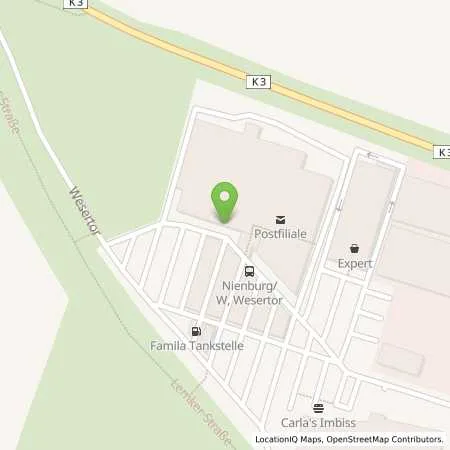 Standortübersicht der Tankstelle famila Tankstelle in 31582 Nienburg
