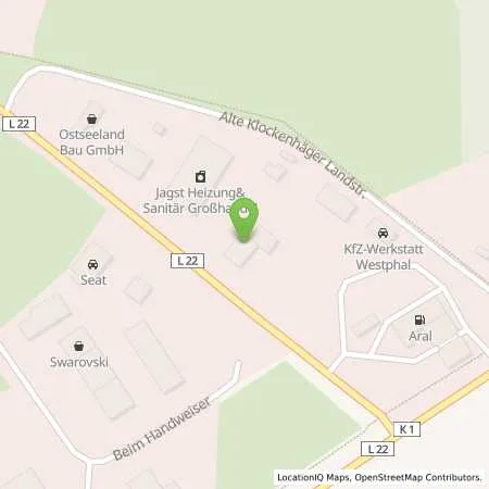 Standortübersicht der Tankstelle Tankcenter-Ribnitz-Damgarten in 18311 Ribnitz-Damgarten