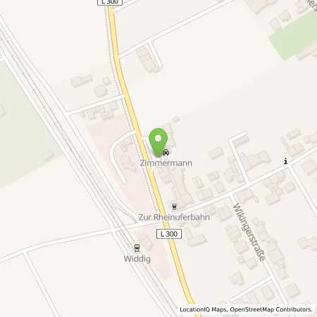 Standortübersicht der Tankstelle Autohaus Zimmermann GmbH in 53332 Bornheim (Widdig)