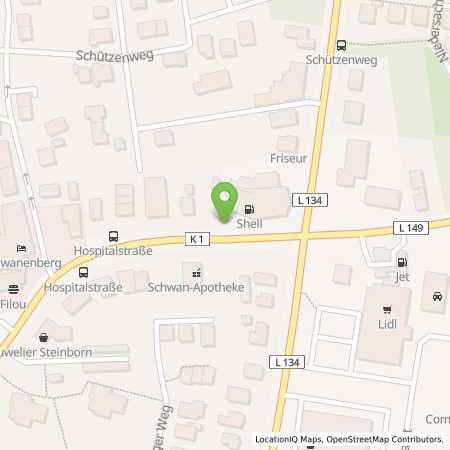 Standortübersicht der Benzin-Super-Diesel Tankstelle: Shell Schwanewede Hospitalstr. 2 in 28790, Schwanewede