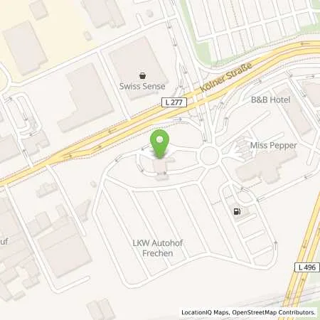 Standortübersicht der Tankstelle Autohof Frechen in 50226 Frechen