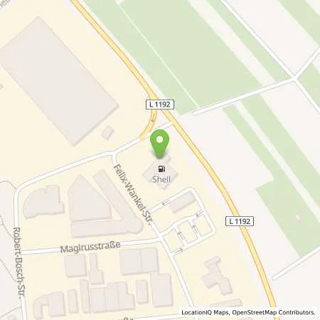 Standortübersicht der Tankstelle Shell Ostfildern Felix-Wankel-Str. 3 in 73760 Ostfildern