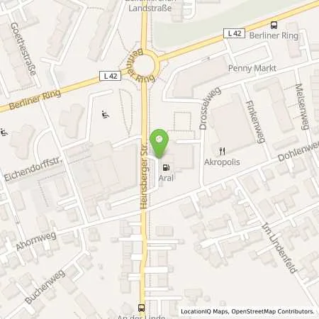 Standortübersicht der Tankstelle Aral Tankstelle in 52511 Geilenkirchen