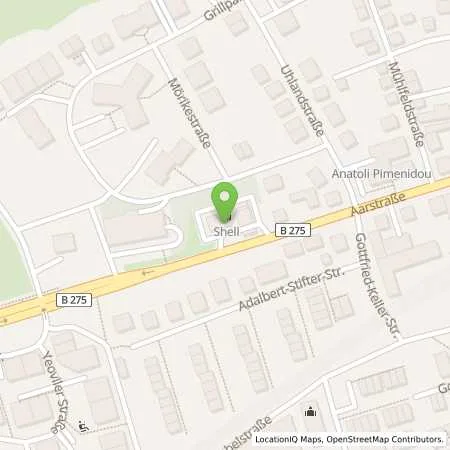 Standortübersicht der Tankstelle Shell Taunusstein Aarstr. 102 in 65232 Taunusstein