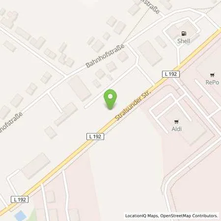 Standortübersicht der Tankstelle Shell Richtenberg Stralsunder Str. in 18461 Richtenberg