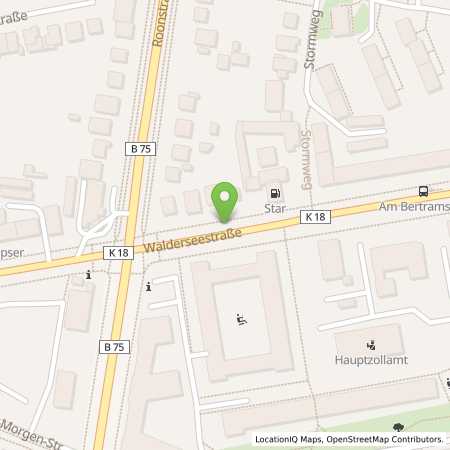 Standortübersicht der Benzin-Super-Diesel Tankstelle: star Tankstelle in 23566, Lübeck