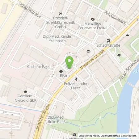 Standortübersicht der Tankstelle Aral Tankstelle in 01705 Freital