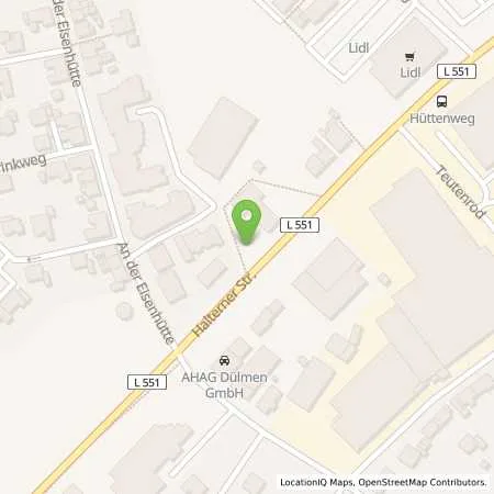 Standortübersicht der Tankstelle Tankcenter Duelmen in 48249 Duelmen