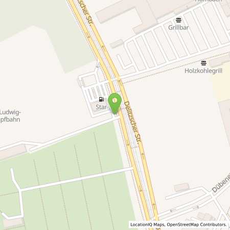 Standortübersicht der Benzin-Super-Diesel Tankstelle: star Tankstelle in 04129, Leipzig